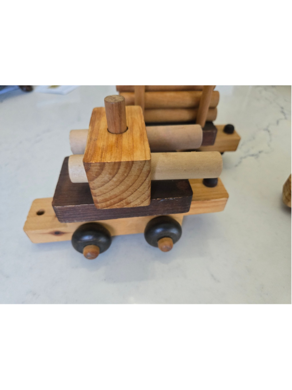 Vintage Timbertoys of Vermont handmade wooden toys made in Vermont Set of 3 - Picture 7 of 8